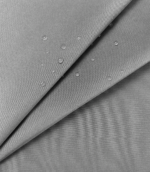 350T High-F Pongee Laminated with Grey High Breathable PU Membrane, Waterproof Breathable Functional Fabric for Seasonal Outerwear - 图片 2