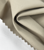 High Elastic Twill Pongee Bonded White PU Membrane, 2/2 Twill Soft Laminated Fabric for Warm Functional Outerwear - 图片 3