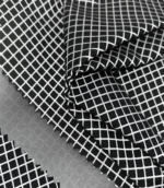 300T Polyester Pongee Gradient Grid Reflective Printing Fabric For Lightweight Outdoor Jacket & Night Sports Outerwear - 图片 3