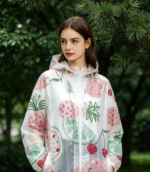 TPU Membrane Transparent Printing Fabric For Fashion Lightweight Outdoor Jacket - 图片 4