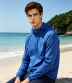 420T Trilobal Shiny Nylon Crinkle Fabric DWR Light Outdoor Jacket Shell - 图片 4