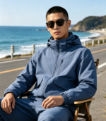228T Nylon Taslan 3-Layer Bonded Fabric With Tricot Lining, Three-In-One Composite Taslan Fabric For Outdoor Windbreaker - 图片 4