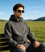 Cool Cotton 0.5 Ripstop 2-Way Stretch 3-Layer Bonded Knitted Fabric, Windproof Down-Proof Composite Fabric For Outdoor Hard Shell Jackets - 图片 4