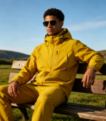 50D High Elastic Stretch Pongee 3-Layer Composite Fabric With Medium Breath TPU & Double-Side Knit Lining, Windproof Waterproof Fabric For Outdoor Hard Shell Jackets - 图片 4