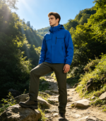 Stretch Pongee 3-Layer Bonded Composite Fabric, Windproof Waterproof Breathable Fabric For Outdoor Hiking & Mountaineering Shell Jackets - 图片 4