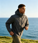 Grid Ripstop Pongee Bonded TPU Silver Membrane Fabric, Anti-Tear Windproof Material for Functional Outerwear - 图片 4