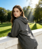 0.15 Grid High Stretch PA66 Ripstop Nylon Fabric For Lightweight Outdoor Jacket & Functional Windbreaker - 图片 4
