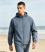 20D Matte Weft High Stretch 3-Line Separated Grid PA66 Ripstop Nylon Fabric For Lightweight Outdoor Jacket & Packable Windbreaker - 图片 4