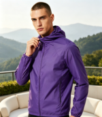 20D Full Dull Nylon DTY 0.5 Ripstop Fabric DWR Light Outdoor Jacket Shell - 图片 4