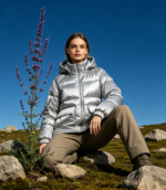 20D Bright Nylon Taffeta With Round Hole Texture 5cm Single Line Finished Two Layer Fabric For Down Jacket - 图片 6