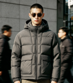 20D Nylon Weft Spandex 2-Layer Fabric Front Grid Jacquard Anti-Down Lining For Down Jacket & Cotton Padded Coat - 图片 6