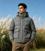 3035 Polyester Weft Spandex 2-Layer Fabric 9*11 Quilted Grid Texture Anti-Down Lining For Down Jacket Cotton Coat - 图片 6