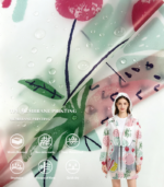 TPU Membrane Transparent Printing Fabric For Fashion Lightweight Outdoor Jacket