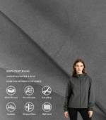 0.2 Single Grid T800 Ripstop Fabric, Four-Way Stretch Anti-Tear Textile For Outdoor Softshell, Lightweight Jacket & Functional Pants