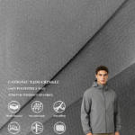 75D T400 Cationic Crinkle Fabric, Four-Way Stretch Bubble Textured Textile For Outdoor Softshell, Lightweight Jacket & Functional Pants