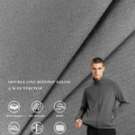 Matte Twist-Free Nylon Fabric, 0.2 Double Line Ripstop 4-Way Stretch Textile For Soft Shell Jacket, Outdoor Trousers & Functional Outerwear
