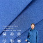 Matte Nylon Pearl Jacquard Dot Fabric, 4-Way Stretch Textile For Soft Shell Jacket, Outdoor Trousers & Functional Outerwear