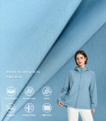 70/40 Double-Layer Twill Nylon Fabric, 4-Way Stretch Heavy-Duty Textile For Soft Shell Jacket, Outdoor Trousers & Tactical Outerwear