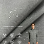 228T Nylon Taslan Crinkle Fabric DWR Lightweight Fashion Outdoor Windbreaker Shell