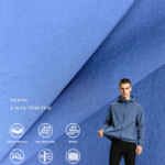 70D*90D Matte Air-Twist Nylon Fabric, 4-Way Stretch Textured Textile For Soft Shell Jacket, Outdoor Trousers & Functional Outerwear