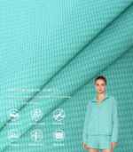 Bubble Hidden Grid Ripstop Nylon Fabric, 666 Original Yarn Anti-UV Lightweight Textile For Summer Sun-Protective Clothing