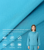 Kailas-Style Ripstop Nylon Fabric, Weft Stretch Original-Yarn Anti-UV Lightweight Textile For Summer Sun-Protective Clothing