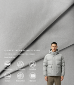 3035 100% Polyester 2-Layer Fabric 8*8 Quilt Grid Texture Anti-Down Lining For Down Jacket & Cotton Coat