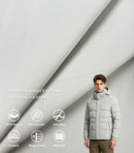 30D Polyester Weft Spandex 2-Layer Fabric 11*11 Quilt Grid Anti-Down Lining For Down Jacket Cotton Coat