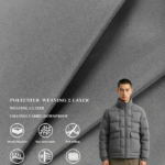 3035 100% Polyester 2-Layer Fabric 7.5cm Transverse Cut Anti-Down Lining For Down Jacket Cotton Coat