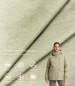 30D Polyester Weft Spandex 2-Layer Fabric 6cm Single Line Finished Anti-Down Lining For Down Jacket & Cotton Padded Coat