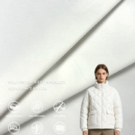 BHT069H Diagonal Big Jacquard Polyester Weft Spandex 2-Layer Fabric Anti-Down Lining For Down Jacket & Cotton Padded Coat