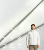 BHT069H Diagonal Big Jacquard Polyester Weft Spandex 2-Layer Fabric Anti-Down Lining For Down Jacket & Cotton Padded Coat
