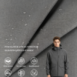 Cool Cotton 0.5 Ripstop 2-Way Stretch 3-Layer Bonded Knitted Fabric, Windproof Down-Proof Composite Fabric For Outdoor Hard Shell Jackets