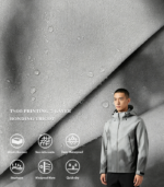 50D T800 Printed 3-Layer Bonded Fabric With Tricot Lining, Printed T800 Composite Fabric For Outdoor Hard Shell Jackets & Hiking Windbreakers