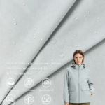 50D Warp & Weft T800 Crinkle Printed 3-Layer Bonded Fabric With Super Stretch & TPU Membrane, Windproof Waterproof Fashion Fabric For Outdoor Hard Shell Jackets