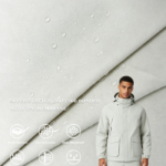 50D T800 Super Stretch Polyester Fabric Bonded with Breathable TPU Membrane | Waterproof Windproof Softshell Fabric for Outdoor Activewear