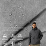 100D Cationic Pongee Fabric Bonded with Breathable TPU Membrane, Waterproof Windproof Laminated Fabric for Outdoor Jackets & Down Garments