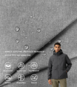 100D Cationic Pongee Fabric Bonded with Breathable TPU Membrane, Waterproof Windproof Laminated Fabric for Outdoor Jackets & Down Garments