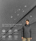 228 Nylon Taslan Laminated with High Breathable Membrane, Weather Resistant Functional Fabric for Performance Outerwear