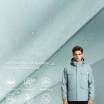 0.1 Mini Grid Ripstop Pongee Laminated with Anti-Cotton PU Membrane, Durable Down-Proof Functional Fabric for Warm Outerwear