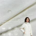30D Nylon Spandex Laminated with White Two-Component PTFE Membrane, Lightweight Stretch Waterproof Breathable Fabric for Outdoor Apparel