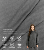 0.15 Grid High Stretch PA66 Ripstop Nylon Fabric For Lightweight Outdoor Jacket & Functional Windbreaker