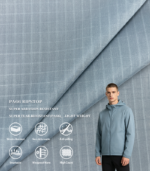 70D Double Grid PA66 Ripstop Nylon Fabric For Lightweight Outdoor Jacket & Packable Windbreaker