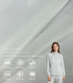 30D 0.3 Double Grid PA66 Ripstop Nylon Fabric For Lightweight Outdoor Jacket & Packable Windbreaker