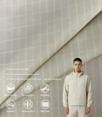 70D Long Double Grid PA66 Ripstop Nylon Fabric For Lightweight Outdoor Jacket & Packable Windbreaker