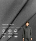 20D Matte High Stretch Mini Honeycomb PA66 Honey Ripstop Nylon Fabric For Lightweight Outdoor Jacket & Packable Windbreaker