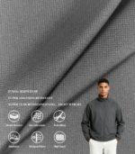 20D High Stretch Vertical Stripe PA66 Ripstop Mountain Cloth, Textured Stretch Anti-Tear Fabric For Lightweight Outdoor Jacket, Foldable Windbreaker & Fashion Streetwear