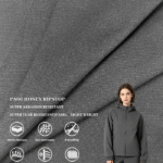 40D Semi-Gloss High Stretch Mini Honeycomb PA66 Honey Ripstop Nylon Fabric For Lightweight Outdoor Jacket & Packable Windbreaker