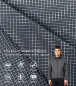 0.25 Nylon Polyester Mixed Ripstop Fabric DWR Lightweight Outdoor Jacket Shell