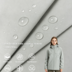 75D Textured Horizontal Stripe T800 Antibacterial Polyester Fabric For Lightweight Outdoor Jacket & Functional Windbreaker
